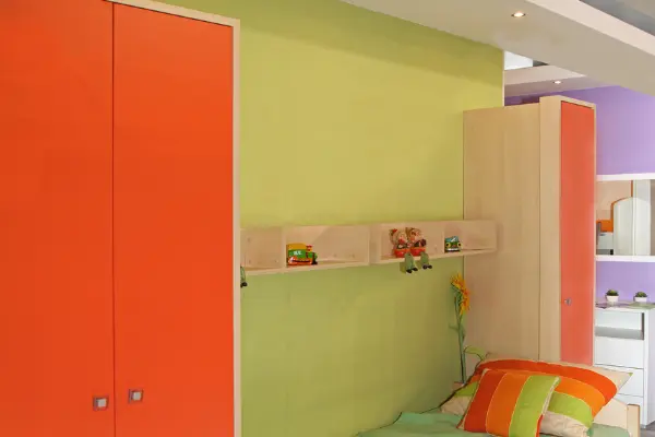 صور غرف نوم الأطفال بالون البرتقالي