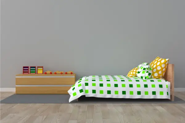 صور غرف نوم الأطفال باللون الأخضر