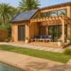 مخطط منزل حديث بغرفة نوم واحدة ومساحة 50 متر مربع - تصميم عملي وأنيق